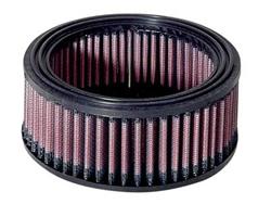 Air Filter Element, High-Flow, Oiled, Cotton Gauze, Red, Round, 5.31 in. Outside Diameter, 4.06 in. Inside Diameter, 2.38 in. Tall, Universal, Each