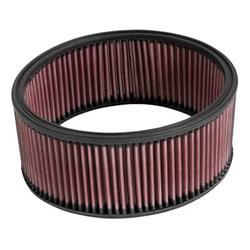 Air Filter Element, High-Flow, Oiled, Cotton Gauze, Red, Round, 9.00 in. Outside Diameter, 8.00 in. Inside Diameter, 3.50 in. Tall, Universal, Each