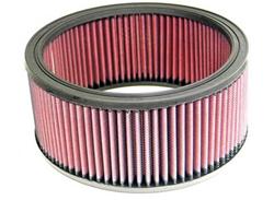 Air Filter Element, High-Flow, Oiled, Cotton Gauze, Red, Round, 9.00 in. Outside Diameter, 7.50 in. Inside Diameter, 4.00 in. Tall, Universal, Each