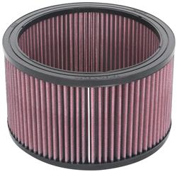 Air Filter Element, High-Flow, Oiled, Cotton Gauze, Red, Round, 9.00 in. Outside Diameter, 7.50 in. Inside Diameter, 5.00 in. Tall, Universal, Each