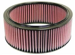 Air Filter Element, High-Flow, Oiled, Cotton Gauze, Red, Round, 10.00 in. Outside Diameter, 8.00 in. Inside Diameter, 3.75 in. Tall, Universal, Each