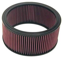 Air Filter Element, High-Flow, Oiled, Cotton Gauze, Red, Round, 10.00 in. Outside Diameter, 9.25 in. Inside Diameter, 5.00 in. Tall, Universal, Each