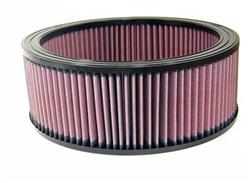 Air Filter Element, High-Flow, Oiled, Cotton Gauze, Red, Round, 11.00 in. Outside Diameter, 9.25 in. Inside Diameter, 4.00 in. Tall, Universal, Each