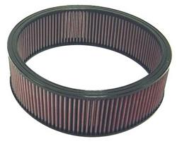 Air Filter Element, High-Flow, Oiled, Cotton Gauze, Red, Round, 14.00 in. Outside Diameter, 12.00 in. Inside Diameter, 4.50 in. Tall, Universal, Each