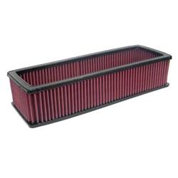 Air Filter Element, High-Flow, Oiled, Cotton Gauze, Red, Rectangular, 15.75 in. Long, 4.63 in. Wide, 3.65 in. Tall, Universal, Each