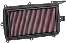 Air Filter Element, Powersports, Oiled, Cotton Gauze, Red, Panel, 16.63 in. Long, 7.00 in. Wide, 1.31 in. Tall, for use on Honda®, Talon, 999cc, Each