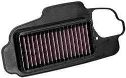 Air Filter Element, Powersports, Oiled, Cotton Gauze, Red, Panel, 11.75 in. Long, 5.57 in. Wide, 1.31 in. Tall, for use on Honda®, Monkey, 125cc, Each