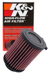 Air Filter Element, Powersports, Oiled, Cotton Gauze, Red, Round, 4.06 in. OD, 2.5 in. ID, 5.25 in. Tall, for use on Honda®, FourTrax, Rancher, Each