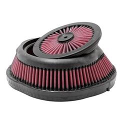 Air Filter Element, X-Stream Airflow, Round, 3 in.Tall, Cotton Gauze, Oiled, Red, for use on Honda®, CRF450R, Each