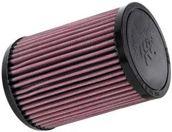 Air Filter Element, High-Flow, Cotton Gauze, Oiled, Red, Conical, 3.8 in. OD, 2.3 in. ID, 5.4 in.Tall, for use on Honda®, CB500F, CBF600, Hornet, Each