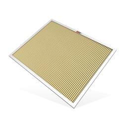 Air Filter Element, Reusable, Washable, HVAC, Synthetic, Tan, Rectangular, 20 in. Wide, 25 in. Long, 1 in. Thick, 11 MERV Rating, Each