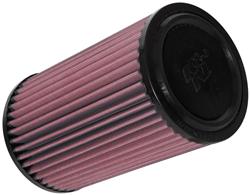 Air Filter Element, Powersports, Cotton Gauze, Oiled, Red, Round, 5.5 in. OD, 3.3 in. ID, 9.75 in.Long, Kawasaki, KRF1000, Teryx, KRX, 999cc, Each
