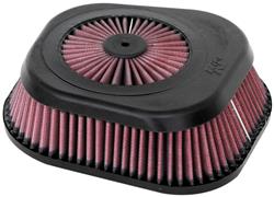 Air Filter Element, X-Stream Airflow, Conical, Cotton Gauze, Oiled, 8.6 in. OD Base, 7.1 in OD Top, 2.8 in.Tall, Kawasaki, Bayou, Mule, Prairie, Each