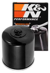Oil Filter, Powersports, Canister, 13/16 in.-16 Thread, Black, 3.84 in. Tall, 3 in. OD, for use on Harley-Davidson®, NightRod, V-Rod, 69ci, 76ci, Each