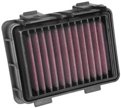 Air Filter Element, High-Flow, Cotton Gauze, Oiled, Red, Panel, 5.88 in. Long, 4.28 in. Wide, 1.34 in. Thick, Husqvarna, KTM, Each