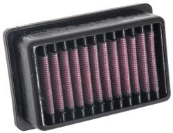 Air Filter Element, High-Flow, Cotton Gauze, Oiled, Red, Panel, 4.91 in. Long, 3.16 in. Wide, 1.50 in. Thick, Moto Guzzi, 744cc, 748cc, 853cc, Each