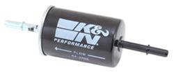 Fuel Filters, In-Line, Steel Case, Black, Cellulose Filter, 7.8 in. Long, 2.0 in. OD, Ford, Jaguar, Lincoln, Mazda, Mercury, Each