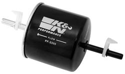 Fuel Filters, In-Line, Steel Case, Black, Cellulose Filter, Quick-Connect Ends, 6.9 in. Long, 3.0 in. OD, Ford, Lincoln, Mazda, Mercury, Volvo, Each