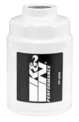 Fuel Filters, In-Line, Steel Case, White, Cellulose Filter, 6.3 in. Long, 3.5 in. OD, Chevy, GMC, 6.6L, Diesel, Each