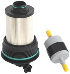Fuel Filters, Cartridge, Cellulose Filter, 7.75 in. Long, 3.223 in. OD, Ford, 3.0L, Diesel, Each