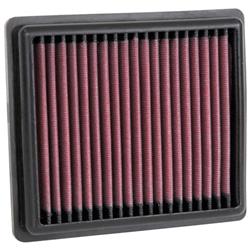 Air Filter Element, High-Flow, Cotton Gauze, Oiled, Red, Panel, 5.84 in. Long, 6.66 in. Wide, 1.00 in. Tall, Indian, Rally, FTR1200, 73ci. Each