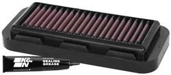 Air Filter Element, High-Flow, Cotton Gauze, Oiled, Red, Panel, 8.75 in. Long, 3.88 in. Wide, 1.38 in. Tall, Indian, Challenger, Pursuit Limited, Each