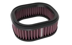 Air Filter Element, High-Flow, Cotton Gauze, Oiled, Red, Rectangular, 8.25 in. Long, 7.25 in. Wide, 3.06 in. Tall, Indian, Chief, 111ci, 116ci, Each