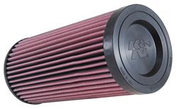 Air Filter Element, Powersports, Cotton Gauze, Oiled, Round, 5.00 in. OD, 2.50 in. ID, 11.06 in. Tall, Polaris, Ace, General, RZR, 875cc, 999cc, Each