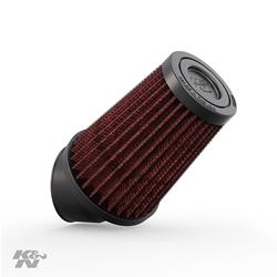 Air Filter Element, Performance, Cotton Gauze, Oiled, Red, Conical, 3.00 in. OD, 1.69 in. ID, 4.00 in. Long, for use on Honda®, ATC, 90cc, 110cc, Each