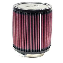 Air Filter Element, Performance, Cotton Gauze, Oiled, Red, Round, 4.50 in. OD, 2.56 in. ID, 5.00 in. Long, Each