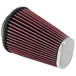 Air Filter Element, Performance, Cotton Gauze, Oiled, Red, Conical, 4.50 in. Long, 3.00 in. Wide, 6.00 in. Tall, Each