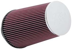 Air Filter Element, Performance, Cotton Gauze, Oiled, Red, Conical, 6.00 in. Long, 4.50 in. Wide, 9.00 in. Tall, Each