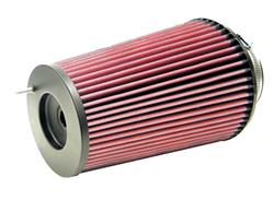 Air Filter Element, Performance, Cotton Gauze, Oiled, Red, Conical, 6.25 in. OD, 4.00 in. ID, 9.50 in. Tall, Each