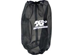 Air Filter Wrap, DryCharger, Conical, Black, Silicone Treated, Polyester, Elastic Opening, 6.25 in. Diameter, 9.5 in Deep, for RC-4780, Each