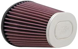 Air Filter Element, Performance, Cotton Gauze, Oiled, Red, Conical, 6.50 in. Long, 4.50 in. Wide, 5.63 in. Tall, Chrome Cap, Each