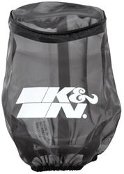Air Filter Wrap, DryCharger, Conical, Black, Silicone Treated, Polyester, Elastic Opening, 4.50 in. Diameter, 6.00 in Deep, for RC-5062, Each