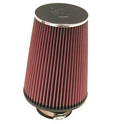Air Filter Element, Performance, Cotton Gauze, Oiled, Red, Conical, 6.00 in. OD, 3.00 in. ID, 8.00 in. Tall, Chrome Cap, Each