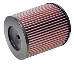 Air Filter Element, Performance, Cotton Gauze, Oiled, Red, Conical, 8.00 in. OD, 4.50 in. ID, 8.00 in. Tall, Black Cap, Each