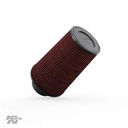 Air Filter Element, Performance, Cotton Gauze, Oiled, Red, Conical, 6.00 in. OD, 3.00 in. ID, 9.00 in. Tall, Each