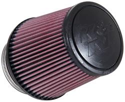 Air Filter Element, Performance, Cotton Gauze, Oiled, Red, Conical, 6.00 in. OD, 4.00 in. ID, 6.00 in. Tall, Each