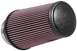 Air Filter Element, Performance, Cotton Gauze, Oiled, Red, Conical, 6.00 in. OD, 4.00 in. ID, 9.00 in. Tall, Each