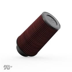 Air Filter Element, Performance, Cotton Gauze, Oiled, Red, Conical, 6.00 in. OD, 3.50 in. ID, 9.00 in. Tall, Each