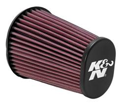 Air Filter Element, Performance, Cotton Gauze, Oiled, Red, Oval, 4.75 in. Long, 3.50 in. Wide, 6.00 in. Tall, 2.44 in. ID Flange, Each