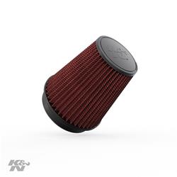 Air Filter Element, Performance, Cotton Gauze, Oiled, Red, Conical, 7.50 in. OD, 6.00 in. ID, 8.00 in. Tall, Chrome Cap, Each