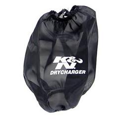 Air Filter Wrap, DryCharger, Conical, Black, Polyester, Elastic Opening, 7.50 in. Diameter, 8.75 in Deep, for RF-1020, Each