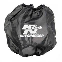 Air Filter Wrap, DryCharger, Conical, Black, Polyester, Elastic Opening, 7.50 in. Diameter, 6.50 in. Deep, for RF-1042, Each