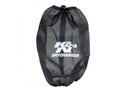 Air Filter Wrap, DryCharger, Conical, Black, Polyester, Elastic Opening, 5.50 in. Diameter, 8.00 in. Deep, for RF-1045, Each