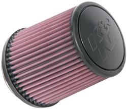 Air Filter Element, Performance, Cotton Gauze, Oiled, Red, Conical, 5.50 in. OD, 4.00 in. ID, 7.00 in. Tall, Black Cap, Each