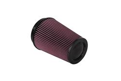 Air Filter Element, Performance, Conical, Cotton Gauze, Oiled, Red, 6.5 in. OD, 5.00 in. ID, 8.81 In Tall, Carbon Fiber Cap, Each