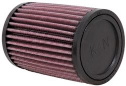 Air Filter Element, Powersports, Round, Cotton Gauze, Oiled, Red, 3.50 in. OD, 1.75 in. ID, 5.00 in Tall, Rubber Cap, Each